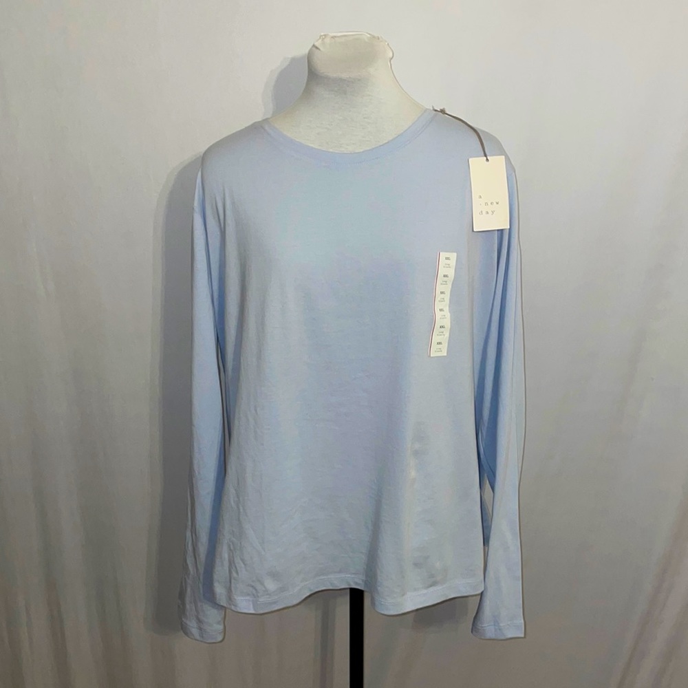 A New Day Light Blue Long Sleeve XXL NWT
